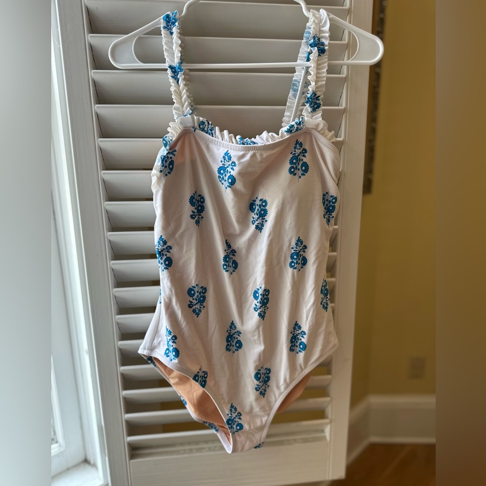 J Crew Floral Print Swimsuit size medium